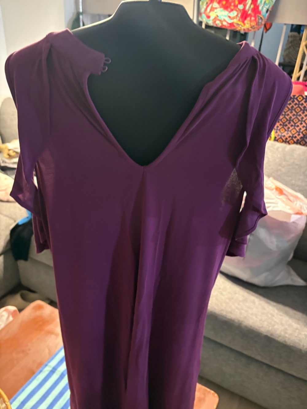 Candie's Raspberry Pink Ruffle Sleeve Midi Dress - Picture 3 of 5